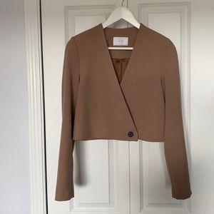 Oak + Fort cropped blazer